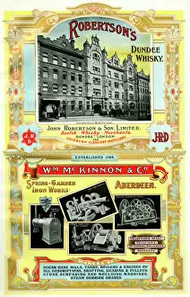 Images Dated 7th March 2019: Adverts, Robertsons Whisky, William McKinnon & Co