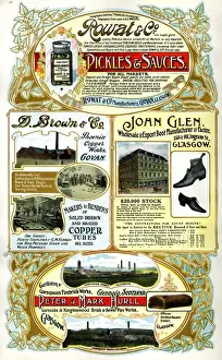 Adverts, four Scottish businesses