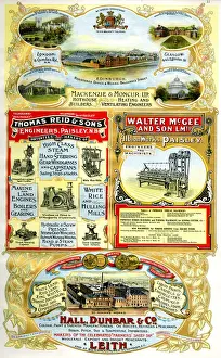 Adverts, four Scottish businesses