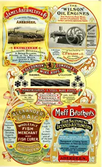 Adverts, five Scottish businesses