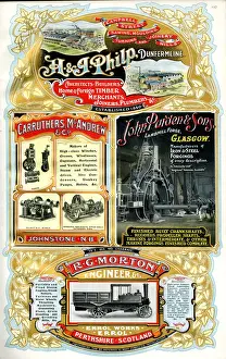 Adverts, four Scottish businesses