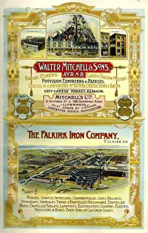 Provision Prints: Adverts, Walter Mitchell & Sons, The Falkirk Iron Company