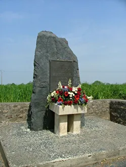 Airfield Gallery: US Advanced Airfield A13 Marker Vaucelles Normandy