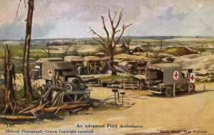 Ambulances Gallery: Advanced field ambulances, WW1