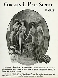 Corsets Prints: Advcert for C. P. ࠬa Sir讥corsetmarker 1909
