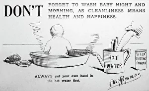 Mortality Prints: Advice for parents, early 1900s