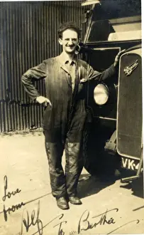 Mechanic Prints: AEC Regal Bus & Mechanic, The Bus Depot, Darlington, England