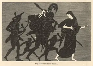 Aeneas Flees from Troy