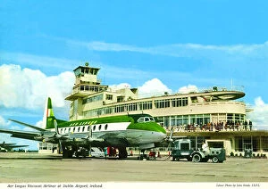 Balcony Collection: Aer Lingus Viscount, Dublin Airport, Republic of Ireland