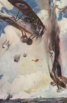 Aerial attack, WWI by Cyrus Cuneo