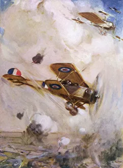 Combat Collection: Aerial combat over trenches during First World War