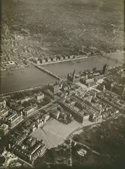 Aerial photograph Houses of Parliament and Westminster
