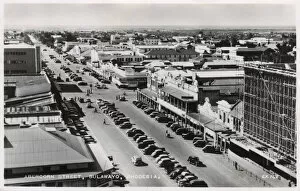 Images Dated 29th September 2016: Aerial view of Abercorn Street, Bulawayo, Rhodesia