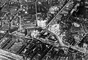 Aldwych Prints: Aerial view, Aldwych, London
