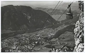 Aerial view of Bad Reichenhall, Bavaria, Germany