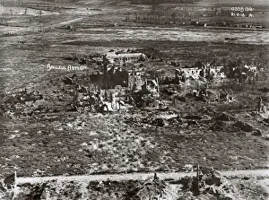 Aerial view, Bailleul, Nord, Northern France, WW1