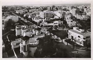 Images Dated 2nd June 2017: Aerial view of Boulevard Goureau, Casablanca, Morocco