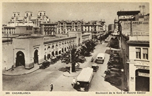 Images Dated 2nd June 2017: Aerial view of Boulevard de la Gare, Casablanca, Morocco