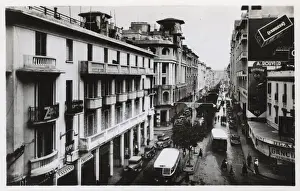 Aerial view of Boulevard de la Gare, Casablanca, Morocco