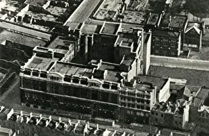 Bovril Prints: Aerial view of Bovril factory, Old Street, London