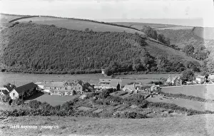 Brendon Prints: Aerial View of Brendon Village