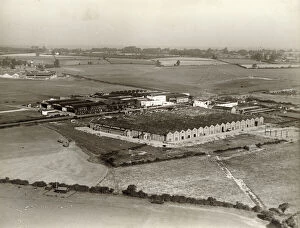 Offices Gallery: Aerial view of the Bristol Aero Engine Department factory