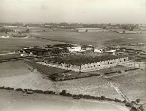 Aerial view of the Bristol Aero Engine Department factory