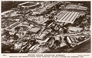 Aerial view, British Empire Exhibition, Wembley