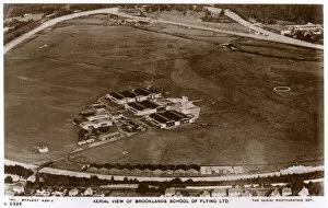 Images Dated 4th February 2019: Aerial view, Brooklands School of Flying Ltd, Surrey
