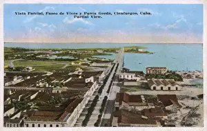 Paseo Prints: Aerial view, Cienfuegos, Cuba