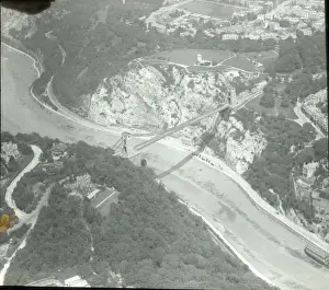Aerial view of Clifton Suspension Bridge