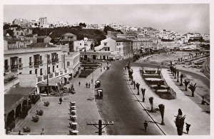 Images Dated 6th June 2017: Aerial view of the coast road, Tangier, Morocco