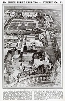 Wembley Gallery: Aerial view of the Colonial and Native sections of the Eastern portion of the British