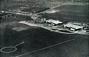 Aerial view of Croydon Airport, Surrey