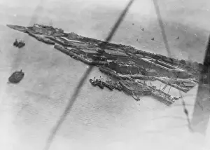 Cuxhaven Prints: Aerial view of Cuxhaven, Germany, WW1