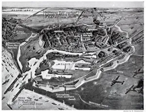 Images Dated 29th November 2019: Aerial view of Dunkirk during the evacuation, WW2