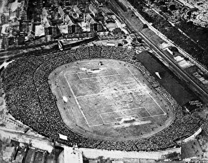 Images Dated 12th July 2004: Aerial View of the F. A. Cup Final at Stamford Bridge, 1922