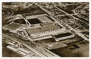 Aerial view of General Motors factory, South Africa
