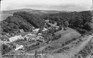 Glyn Prints: Aerial View of Glyn y Mel, Fishguard