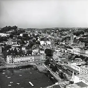 Aerial view of the harbour, Torquay, Devon Date: circa 1960s