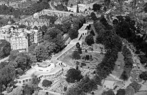 Aerial view of Harrogate in the 1930s