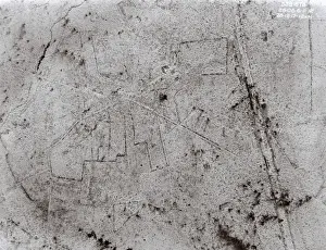 Aerial view, Hollebeke, West Flanders, Belgium, WW1