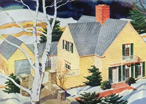 Shingled Prints: Aerial View of House Date: 1947