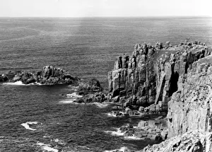 Aerial view of Lands End, Cornwall