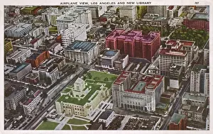 Aerial view of Los Angeles, California, USA
