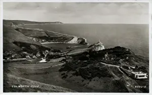 Cove Prints: Aerial View, Lulworth Cove, Dorset