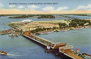 Connecting Prints: Aerial view of Macarthur Causeway