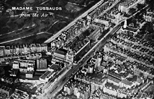 Aerial view, Madame Tussauds waxwork museum, London Aerial view, Madame Tussauds waxwork museum, London