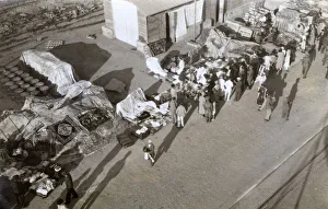 Images Dated 14th February 2018: Aerial view of market, Ceuta, Morocco, North Africa