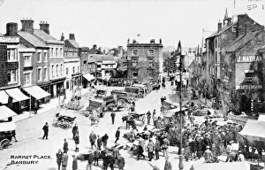 Images Dated 18th February 2019: Aerial view, Market Place, Banbury, Oxfordshire